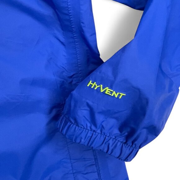 The North Face Blue HyVent Hooded Windbreaker Jacket Boys Youth XL 18-20 - Picture 4 of 10